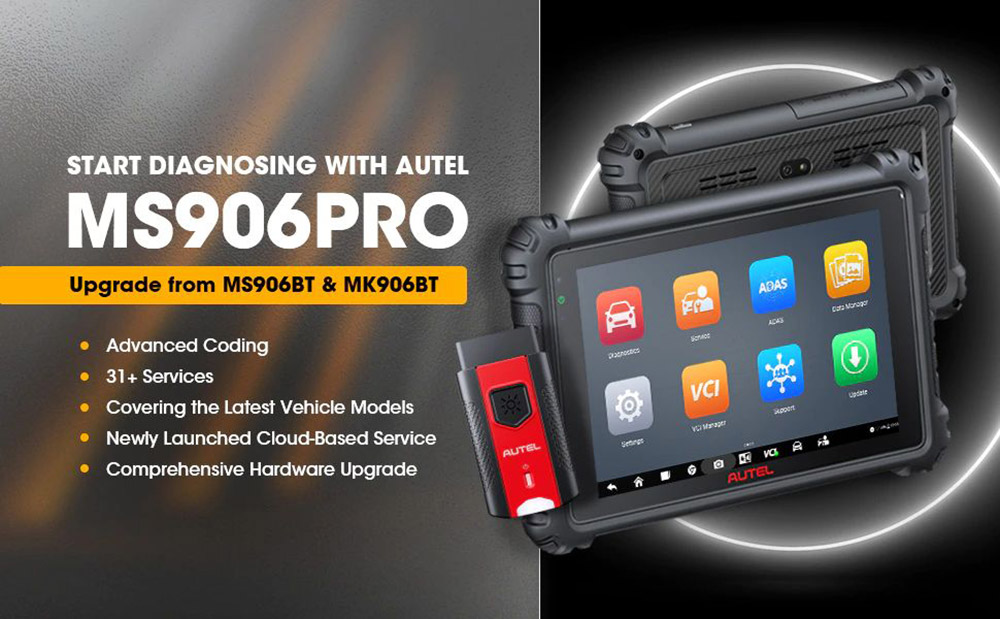 Autel MaxiSys MS906 Pro Diagnostic Scan Tool with ECU Coding
